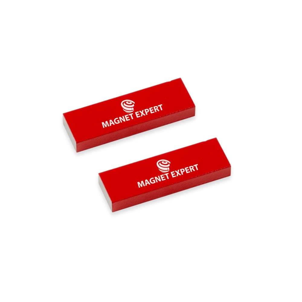 2 x Alnico parallelepipedi magnetici - 0,6 kg tirare (12,5 x 5 x 40 mm) (1 Set)