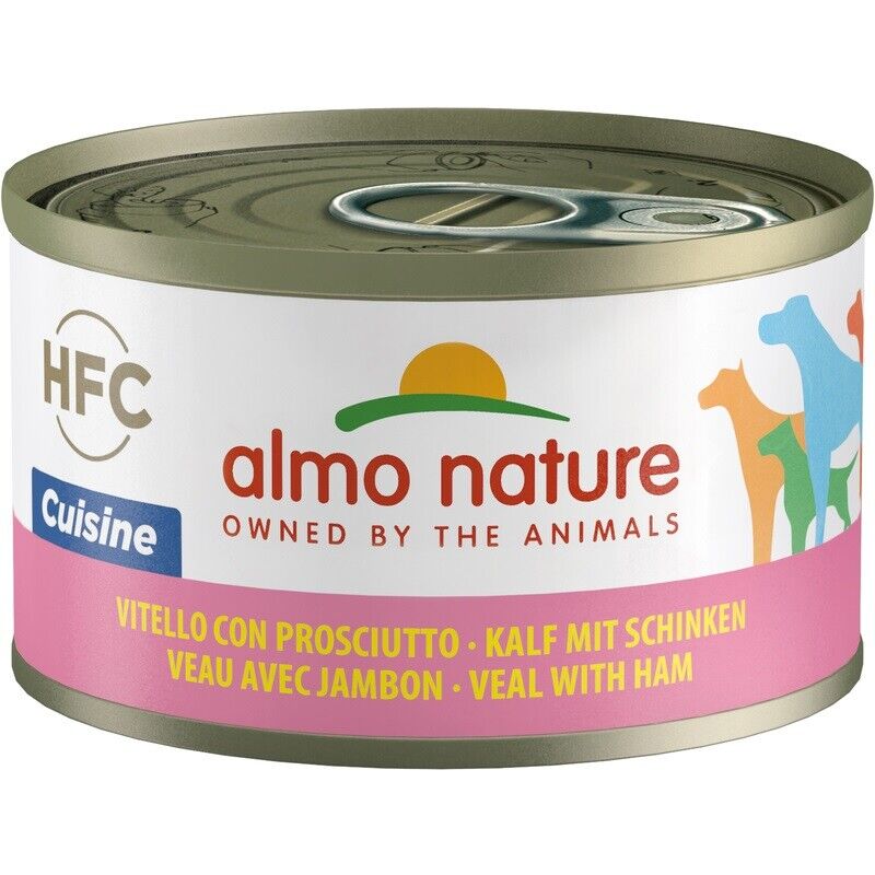 44994 ALMO NATURE CUISINE CANE - VITELLO E PROSCIUTTO LATTINA gr. 95