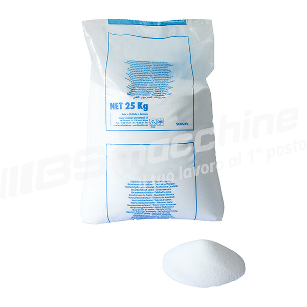 BICARBONATO DI SODIO SACCO 25 KG ABRASIVO PER SABBIATRICE grana 300-500
