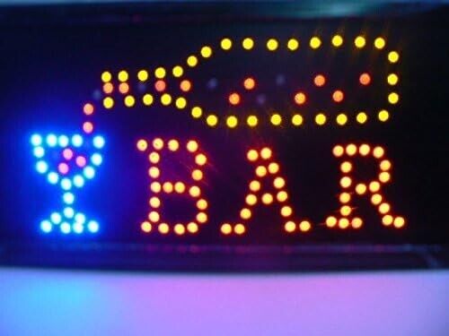 Insegna Luminosa Led con Scritta BAR per Attività Commerciale.