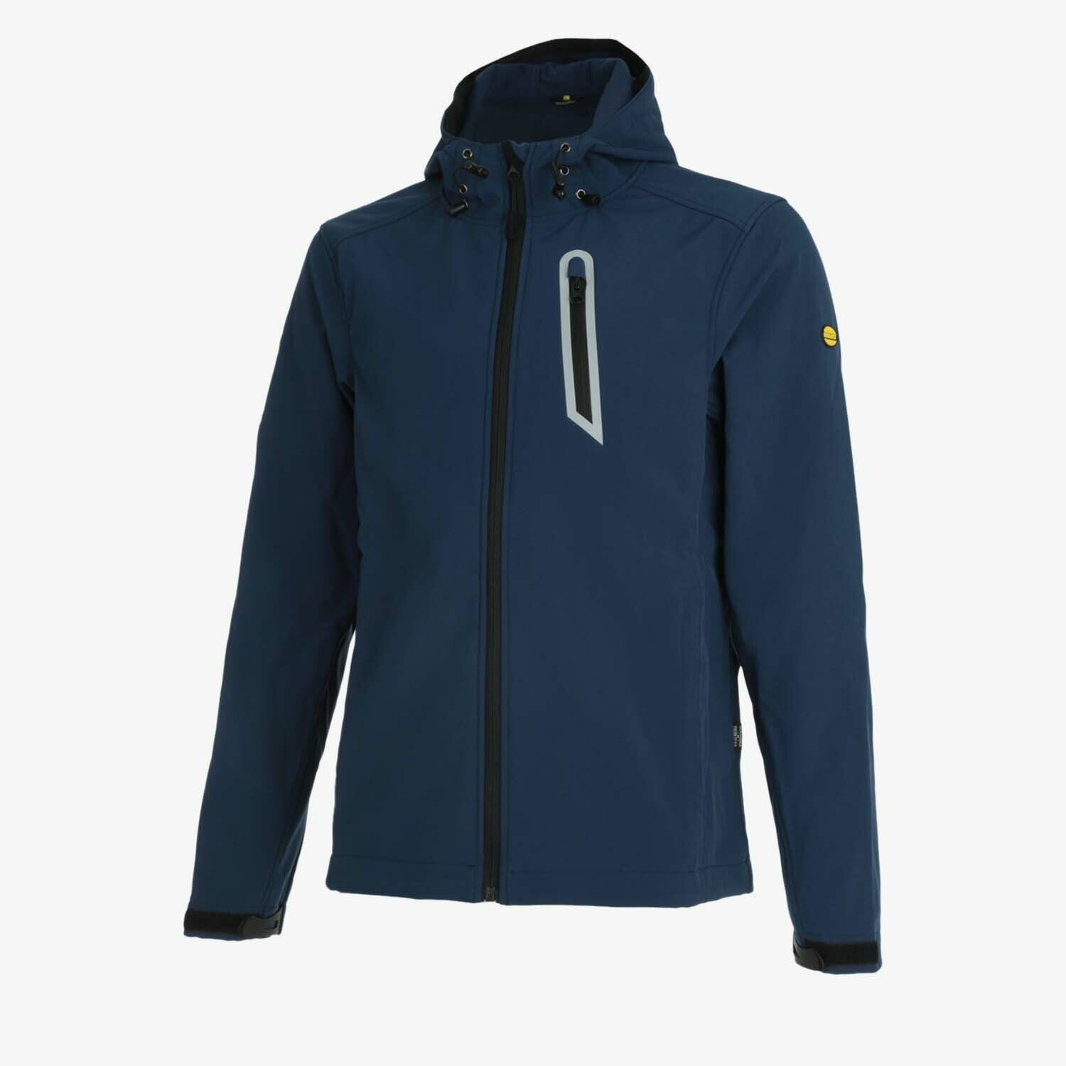 DIADORA SAIL Giacca softshell lavoro antivento blu polvere uomo con zip tg. L