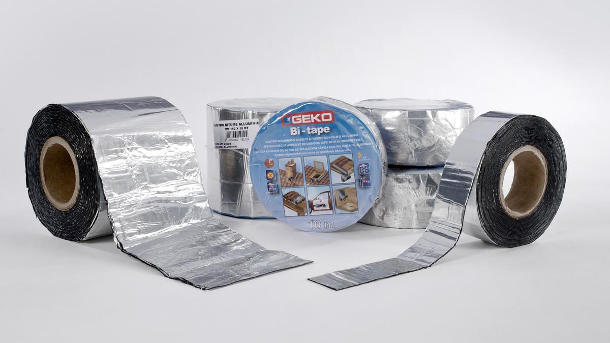 Nastro adesivo bitumoso + alluminio GEKO art. 2500/4 100mm x 10mt