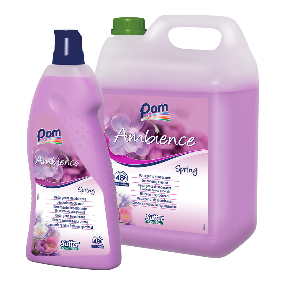 AMBIENCE SPRING Detergente deodorante per tutte le superfici floreale POM 1 lt.
