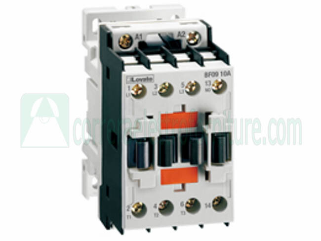 Lovato BF1810A400 contattore 3 Poli +1 contatto NO 18A AC3  9KW alimentazione bo