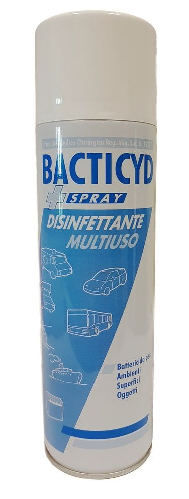 DISINFETTANTE PER SUPERFICI E AMBIENTE BACTICYD SPRAY BOMBOLETTA 500 ML VIRUCIDA