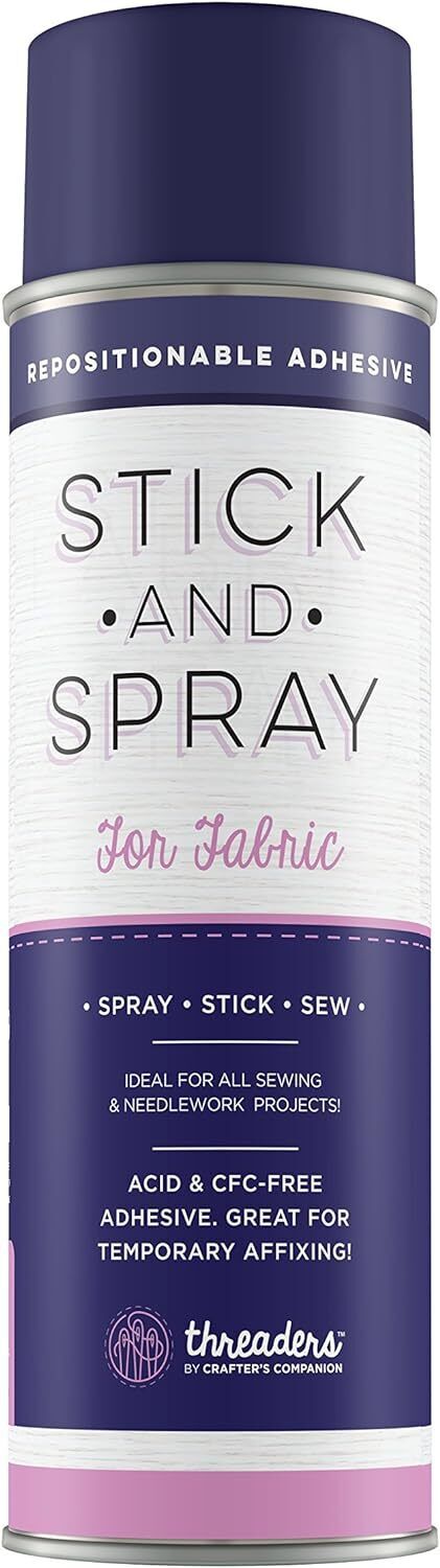 Colla spray riposizionabile adesivo per tessuti 250 ml Stick and Spray Adhesi...