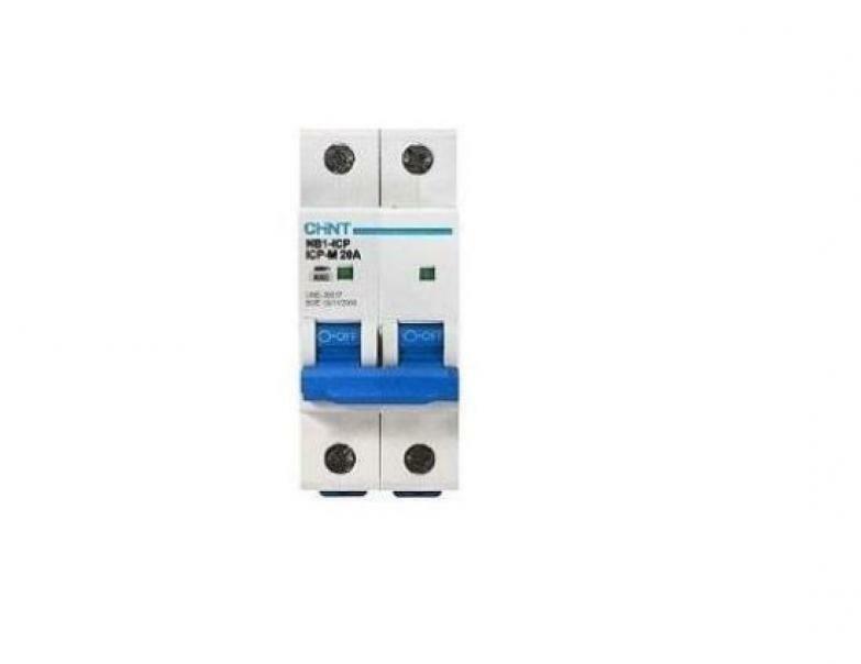 CHINT INTERRUTTORE MAGNETOTERMICO NB1-63/C16-2P-6 MT 2P 16A 6KA CURCA C 51207 18