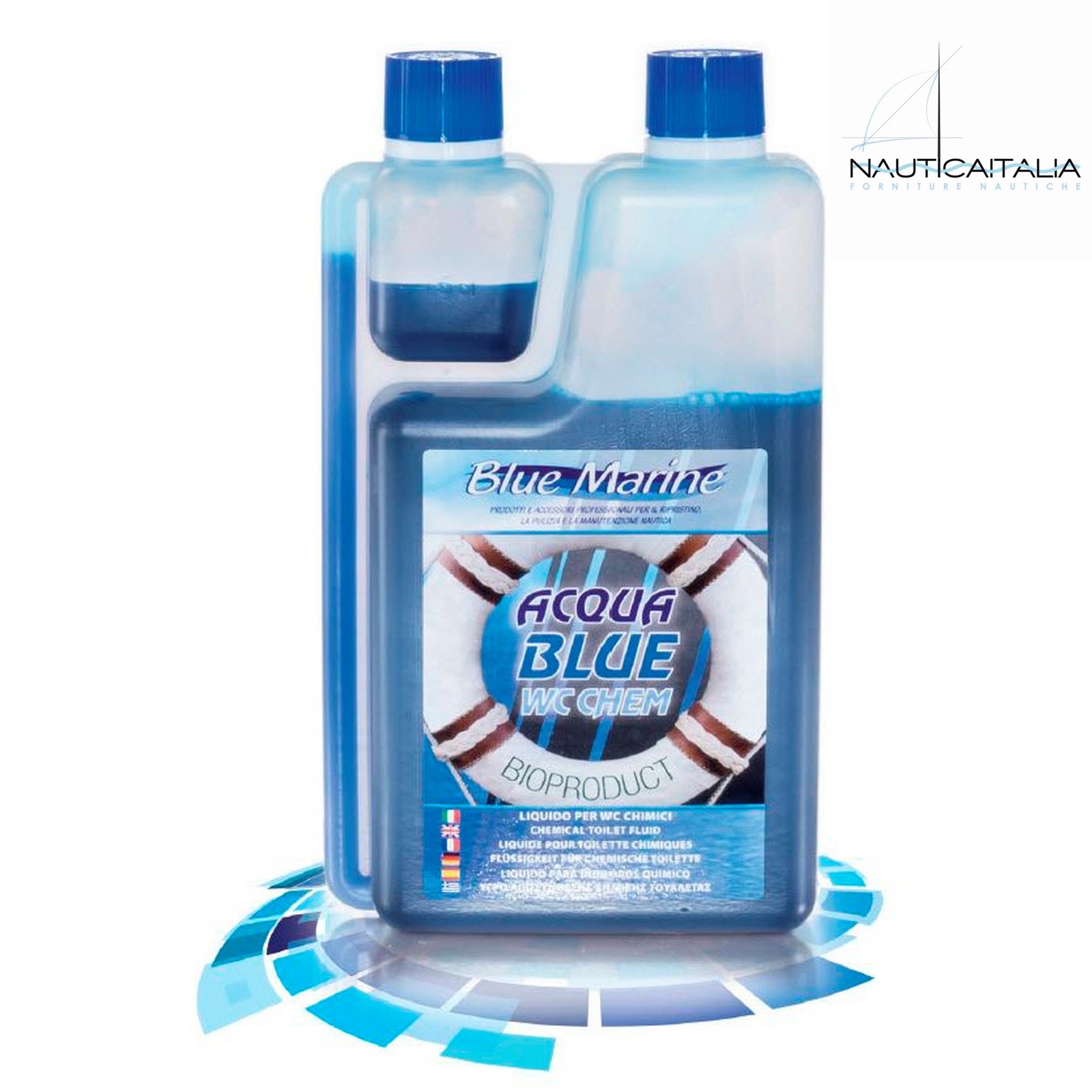 ACQUA BLUE KG. 1 - DISGREGANTE PER WC MARINO E CAMPER - BLUE MARINE