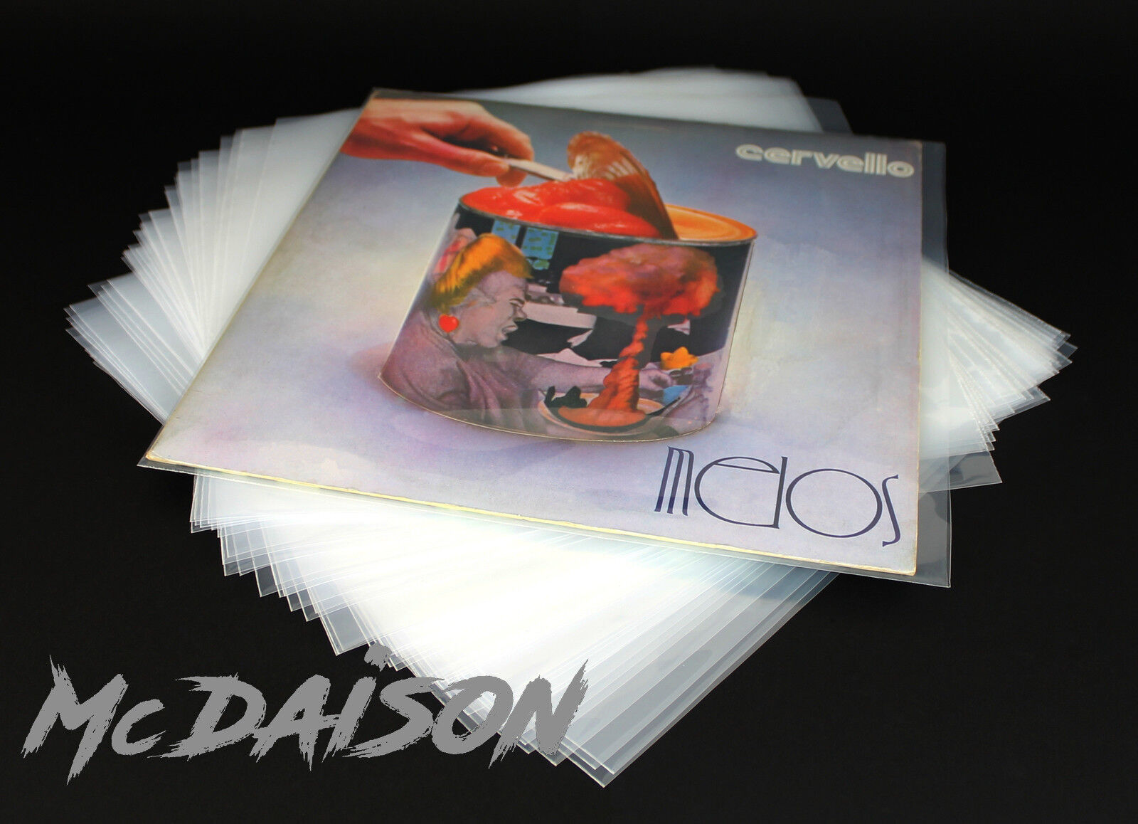 McDAISON - 50 Buste per dischi vinile records LP in Polietilene spessore 120my