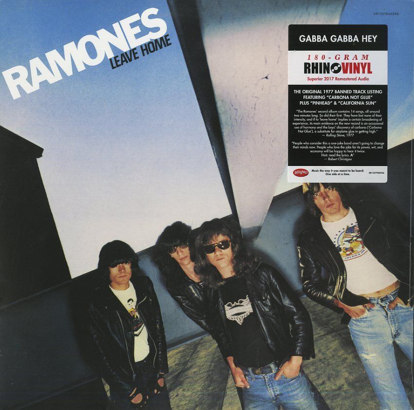 RAMONES LEAVE HOME (REMASTERED) VINILE LP 180 GRAMMI NUOVO SIGILLATO