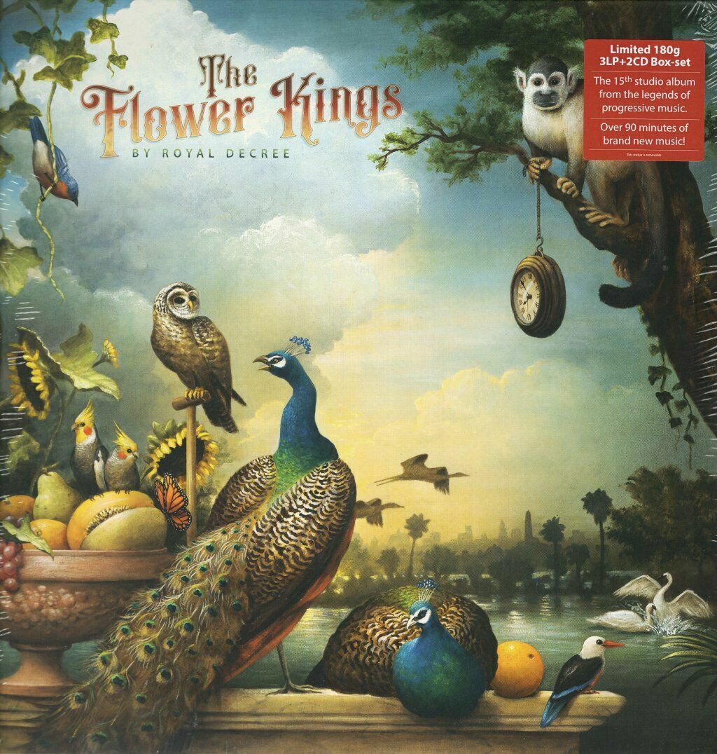 The Flower Kings By Royal Decree 3 Vinili Lp 180 Grammi + 2 Cd Nuovo Sigillato