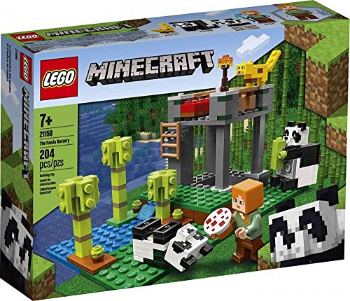 Lego 21158 Minecraft L’Allevamento Di Panda, Set Da Costruzione Con Le Figure Di Alex E Degli Animali, Giochi Per Bambini E Bambine Dai 7 Anni In Su