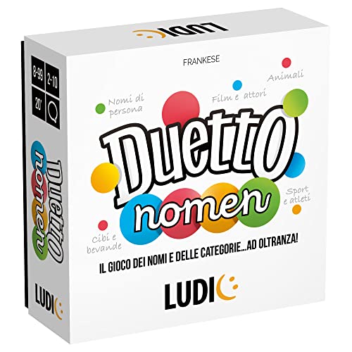 Ludic Duetto Nomen Una Sfida Di Parole Super Coinvolgente It55423 Gioco Di Società Per La Famiglia Per 2 - 6 Giocatori Made In Italy
