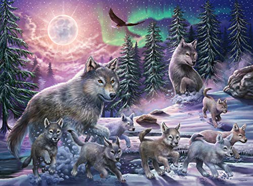 Ravensburger- Nordwölfe Puzzle 12908-Lupo Del Nord, 150 Pezzi, Per Bambini Dai 7 Anni In Su, Multicolore, 12908