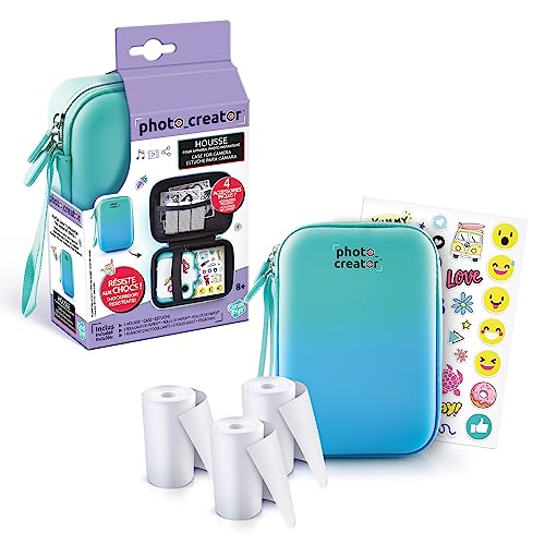 Canal Toys Custodia Protettiva Per Fotocamera Con Stampa Istantanea, Compatibile Con Photo Creator, Con 3 Rotoli Di Carta E 1 Foglio Di Adesivi, Clk 0