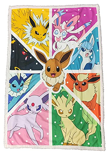 Lyo Pokemon Plaid Sherpa Evoli Evolutions