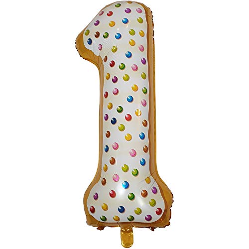 Diwuli Palloncino Numero 1 Sweets Xl - Palloncini Compleanno 1 Anno, Palloncino 1 Anno Palloncini Numeri Gonfiabili Elio Grande Festa Decorazione Deco
