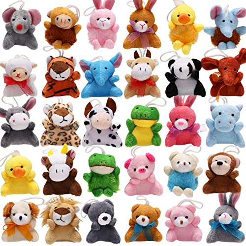 Mini Giocattoli Di Peluche In 32 Pezzi Pupazzi Di Animali Piccoli Carini Per Portachiavi Decorazione Festa Premio Asilo Regalo Per Bambini Ragazzi