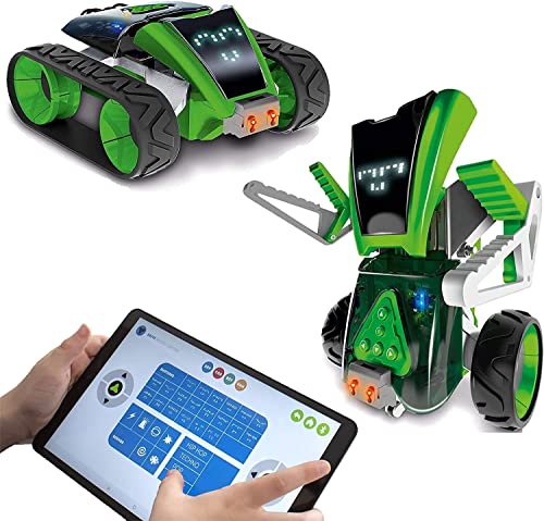 Xtrem Bots - Mazzy | Robot Bambini 8 Anni O Più | Robot Interattivo 2 In 1 | Robot Da Costruire 100 Pezzi | Robot Programmabile | Robot Telecomandato