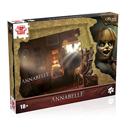 Winning Moves- Horse Annabelle 1000 Pezzi Gioco Edizione Inglese, Immergiti Nel Mondo Di Evocazione Con Questo Raccapricciante Puzzle Horror Per Adult
