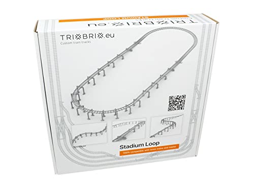 Trixbrix Stadium Loop Compatibile Con Lego Train 60197 60198 10277 60205 60238 60337
