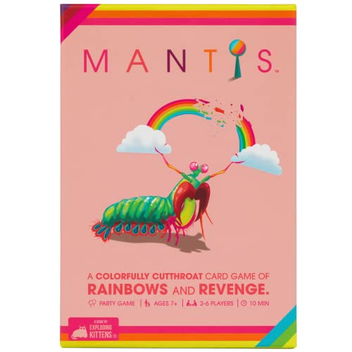 Exploding Kittens Mantis Card Games By Fun Family Games For Adults Teens & Kids For Game Night, Popular Kid Games, 2-6 Players