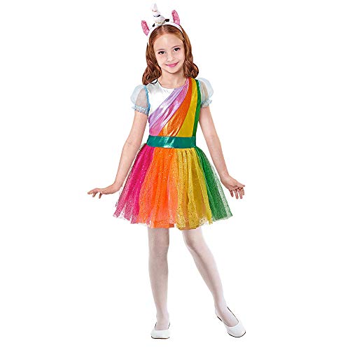 "Unicorn" (Dress, Headpiece) - (104 Cm / 2-3 Years)