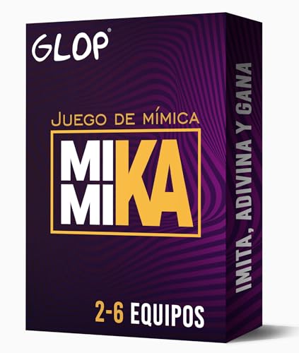Glop Mimika - Juego De Mímica - Juegos De Mesa - Juegos De Mesa Adulto Para Fiestas Con Amigos - Juegos De Mesa Familiares - Juegos De Mesa Niños 8 Añ