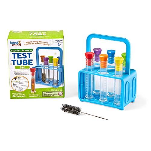 Learning Resources- Set L’Avviamento Fondo Piatto, Portaprovette, Materiali Per Le Scienze, Coperchio, Esperimenti, Kit Scientifici Per Bambini (6 Pro