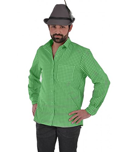 Partito Champ 0108-27-46 - Trachtenhemd Putzbrunn Plaid, Verde