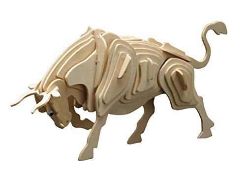 Siva Toys Woodconstruction Bull, Multicolore, Siva Toys852/9