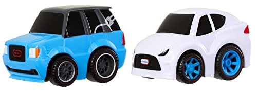 Little Tikes My First Cars Crazy Fast Cars Confezione Da 2 Electro Riders - Macchinine Pullback Stile Veicolo Elettrico - Macchinine Da 9 Cm Che Arriv