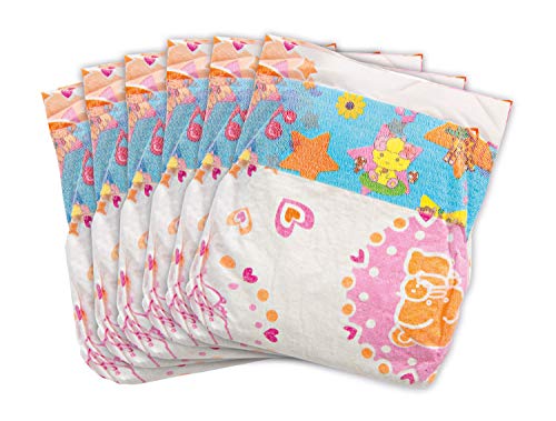Heless- Pannolini Per Bambole, 6 Pezzi, Misura 28-35 Cm, Multicolore, 6375