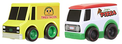 Little Tikes My First Cars Crazy Fast Cars Confezione Da 2 Dine Dashers - Macchinine Pullback Da 9 Cm A Tema Cibo -Viaggiano Fino A 15 M - Età: 3+ Ann