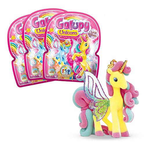 Craze Galupy 3 Set Unicorno Bambina Giocattolo, Contiene Regali Unicorno Per Ragazze E Ragazzi, Figure Unicorno Da Collezione 27738