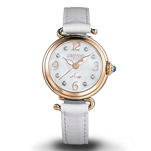 Locman Orologio Donna Amo Bianco Gold Rose Con Diamanti