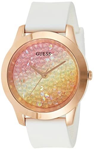 Guess Orologio Analogico Al Quarzo Donna Con Cinturino In Silicone W1223L3