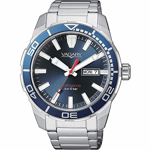 Orologio Uomo Vagary By Citizen Automatic Aqua Gearmatic Blu Ix3-416-71