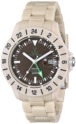 Toy Watch Toyjet06Sy - Orologio Analogico Al Quarzo Svizzero, Con Display Analogico, Colore: Beige, Beige, Bracciale