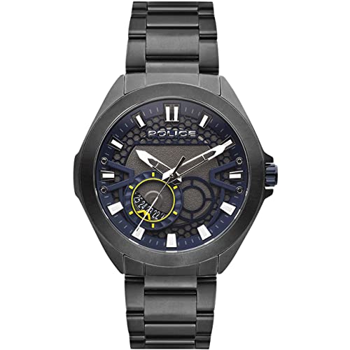 Police Suriago Extreme Rebel - Orologio Da Polso Da Uomo Con Cinturino In Argento Anti- Pewjh2110303