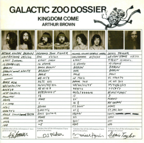 Arthur Brown's Kingdom Come Galactic Zoo Dossier (CD) Album