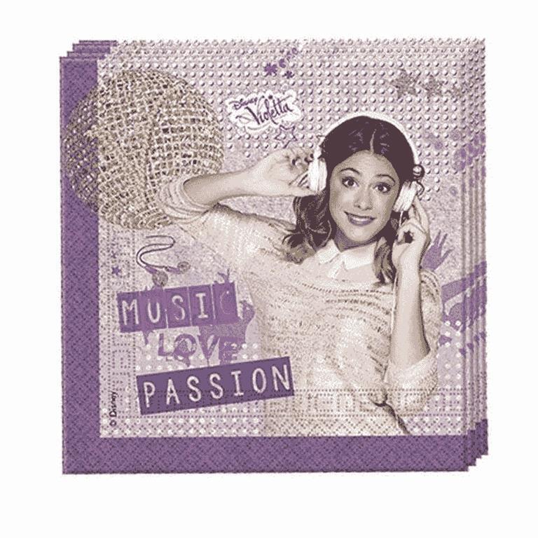 Festa - Disney: Violetta - Music Passion - 20 Tovaglioli Di Carta