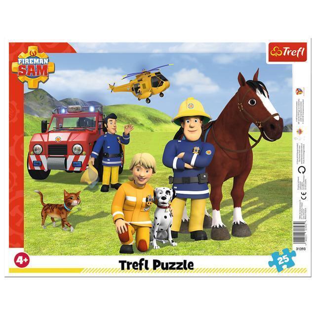 Puzzle - Fireman Sam: Trefl - Puzzle 25 Frame - Always On Guard