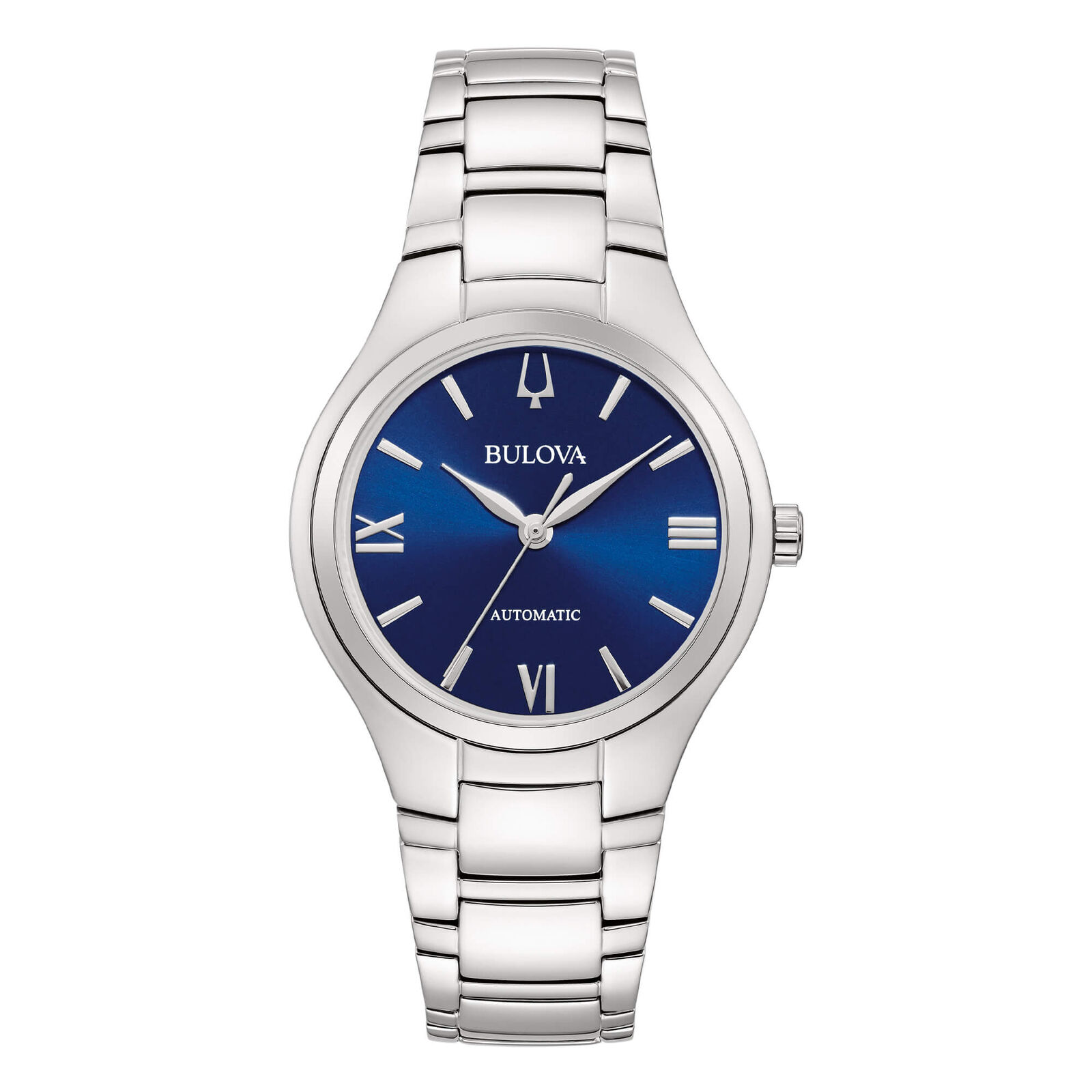 Orologio Donna Bulova Acciaio Solo Tempo Automatico Blu Classic Lady 96L319