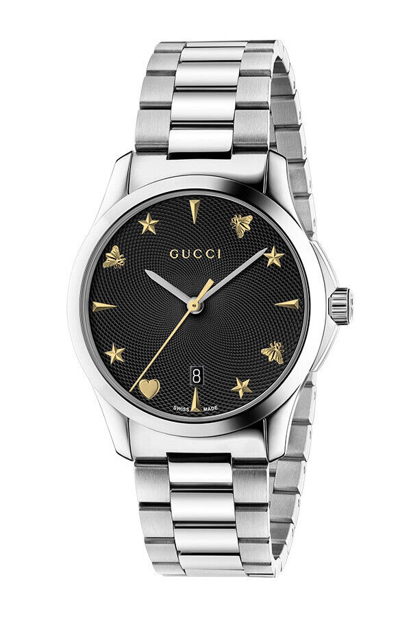 YA1264029A Gucci G-Timeless / orologio donna / quadrante diamantato nero / ca...
