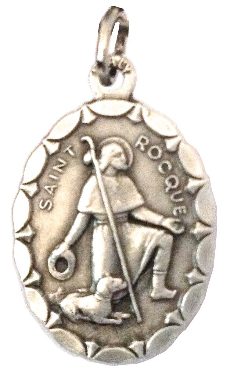 MEDAGLIA OVALE DI SAN ROCCO DI MONTPELLIER - SAINT ROCH OF MONTPELLIER MEDAL