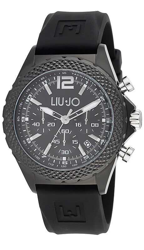 Orologio Uomo LIU JO Luxury DERBY TLJ831 Chrono Silicone Nero