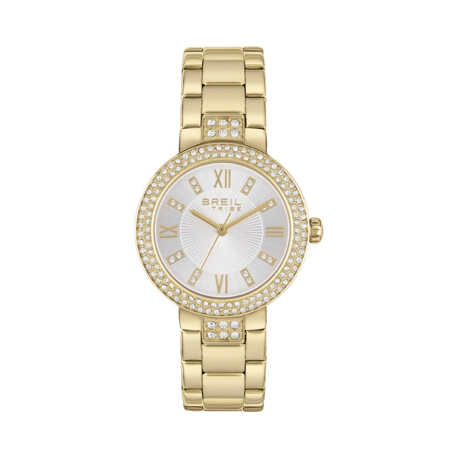 Orologio Breil Tribe Dance Floor EW0561 Watch Donna Acciaio Oro Dorato Zirconi