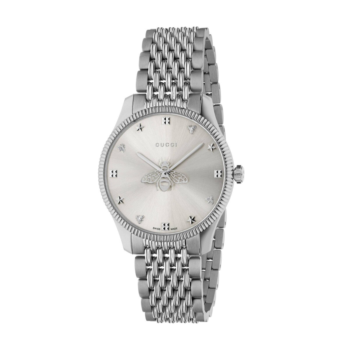 YA1264153 Gucci G-Timeless / orologio unisex / quadrante argentato / cassa e ...
