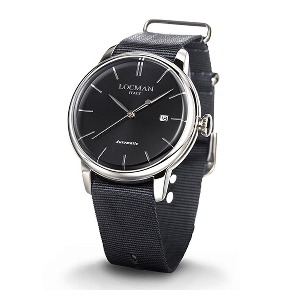 Orologio Uomo 1960 Ref. 255 0255A01A-00BKNKNK - Locman
